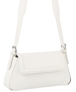 Fashion Smooth Modern Shoulder Bag GLE-0158 WHITE